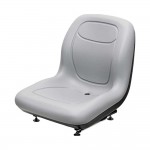 M&K 8642.KMM Uni Pro, KM 128 Bucket Seat with Slide Rails, Gray Vinyl