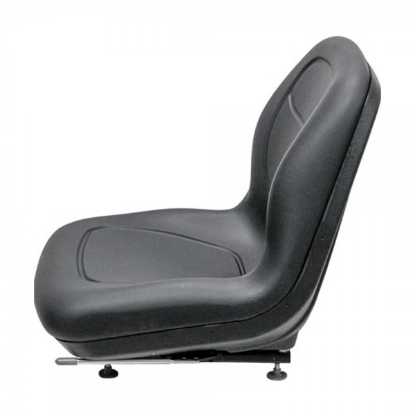 M&K 8643.KMM Uni Pro, KM 128 Bucket Seat with Slide Rails, Black Vinyl