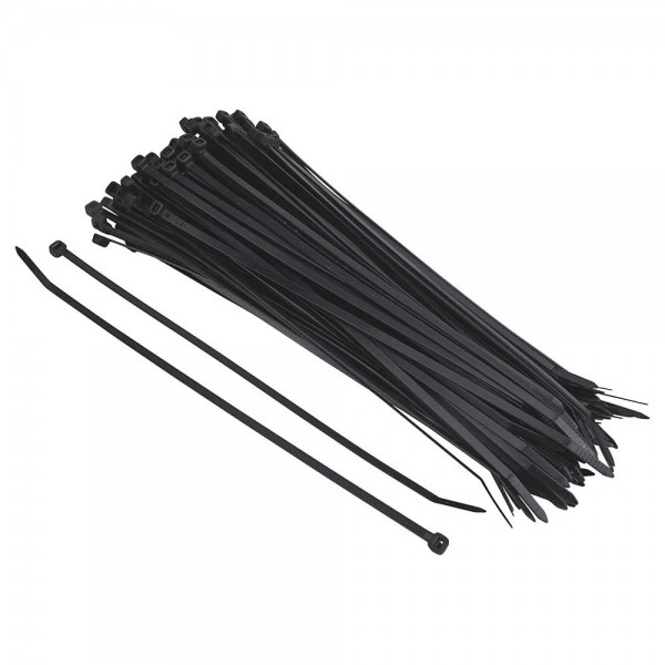 Ironton 980171 Multi-Pack Cable Zip Ties 100-Pk 14-In. L x .189-In. W 50-Lb. Tensile Strength Black