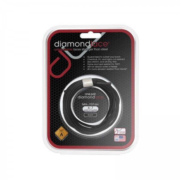 Diamond Performance DL054BLK Diamondlace 54-In. Black Fire Resistant