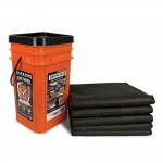 Quick Dam QDGG1248-5 Grab & Go Flood Kit Jumbo 5- 4 Ft. Flood Bags, 5/Bucket