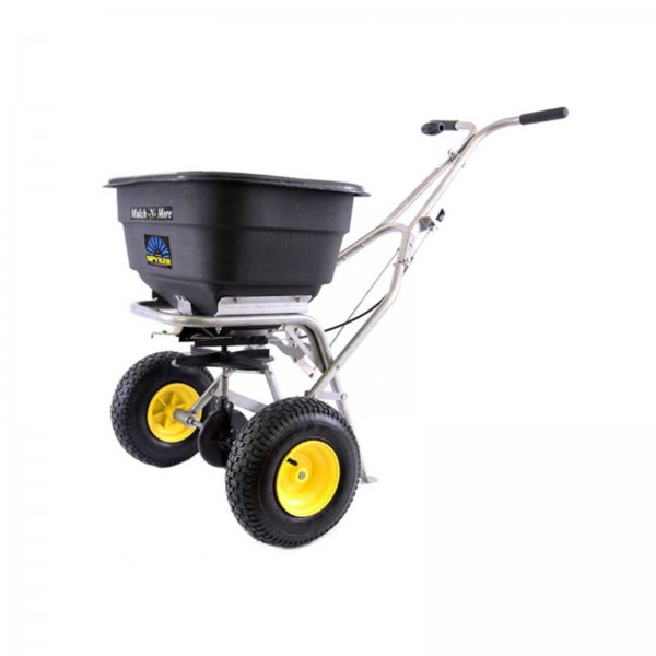 Spyker S60-12020 Commercial Push Spreader Mulch & More Stainless Steel 120-Lb. Capacity