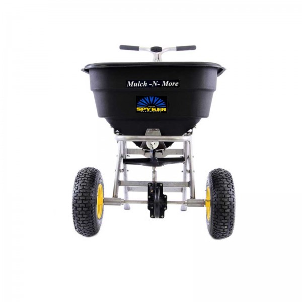 Spyker S60-12020 Commercial Push Spreader Mulch & More Stainless Steel 120-Lb. Capacity