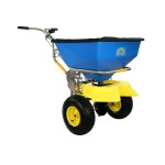 Spyker SPY100-2S Commercial Push Spreader ICE Stainless Steel 100-Lb. Capacity