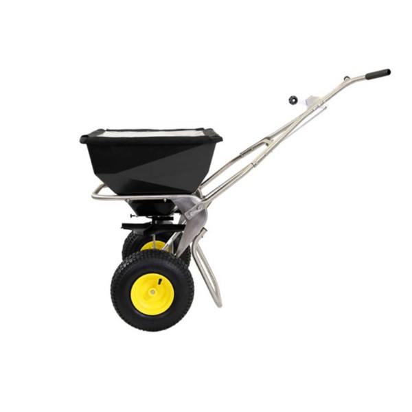 Spyker SPY80-1S Commercial Push Spreader Stainless Steel 80 Lb. Capacity