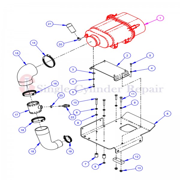 Diamond Product 2505609 Air Cleaner (Horizontal) Powercore