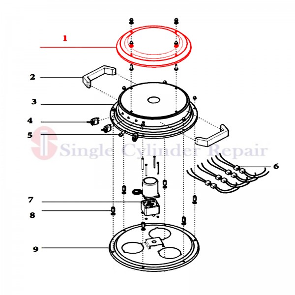 Diamond Product 2508608 Top Head Cover