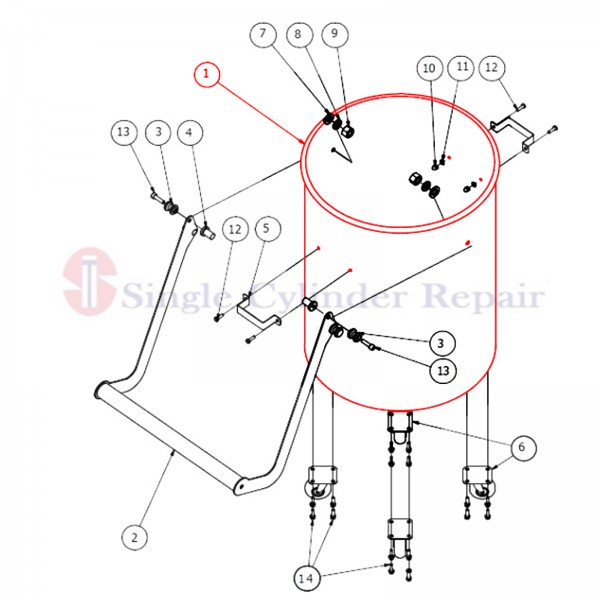 Diamond Product 2508874 Dust Drum Cvg1