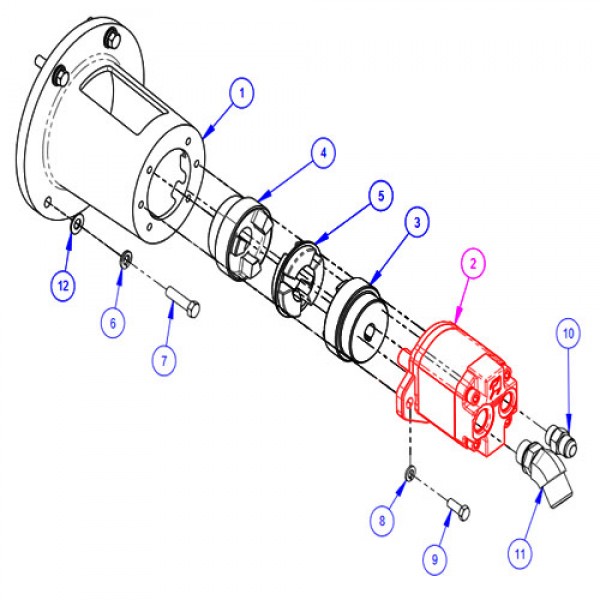 Diamond Product 2600569 Pump, 1.0 Ci, 3.6 Ksi Max