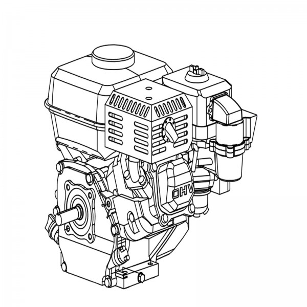 Diamond Products 2601708 6.5hp Lifan Engine Lf168f Gasoline Engine