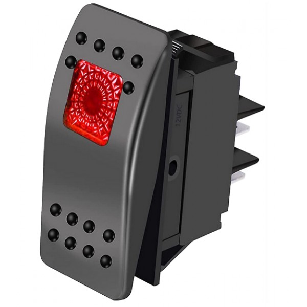 Diamond Products 2800808 Rocker Switch (On/Off) With Red Led Lamp