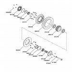 Diamond Products 3402126 Pulley,Complete 8"Idler (With Thru Hole)