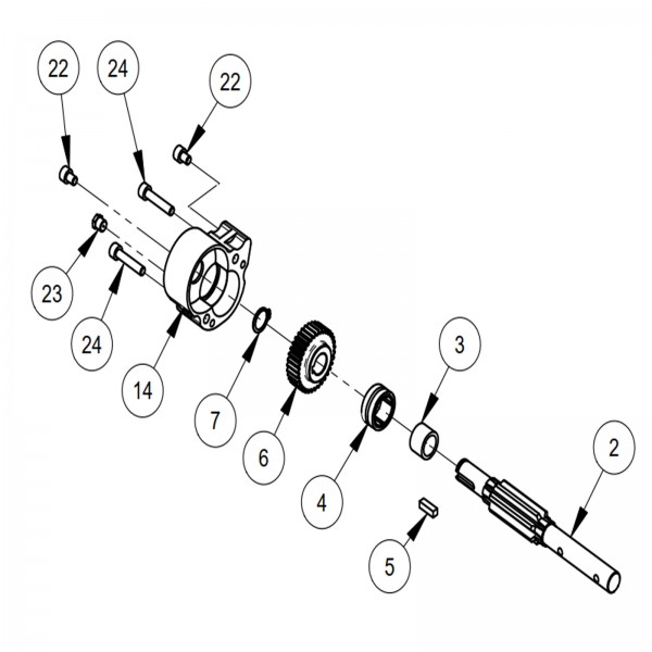 Diamond Products Driver Shaft Kit For M-5Pro 4600243