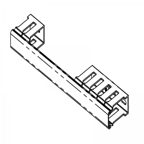 Diamond Products 6016633 Duct, Wire, 1" X 2" X 10-1/4", Notched