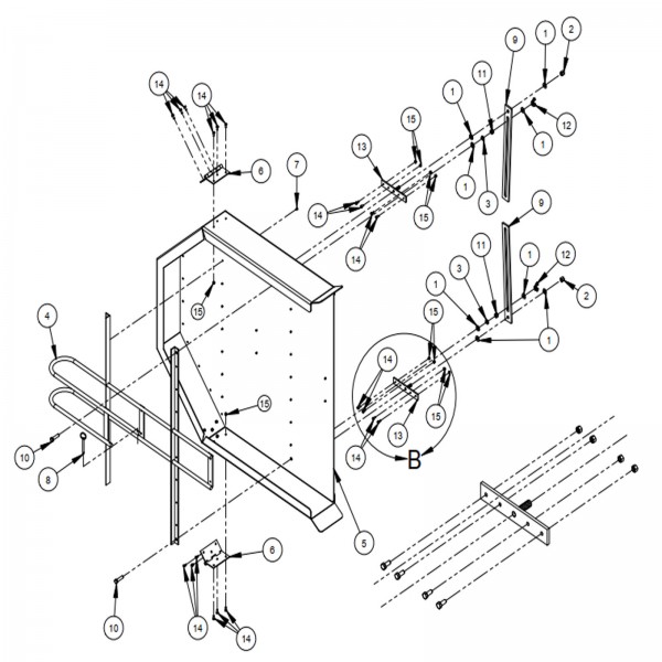 Diamond Products 6020042 36" Wheel Guard Assembly