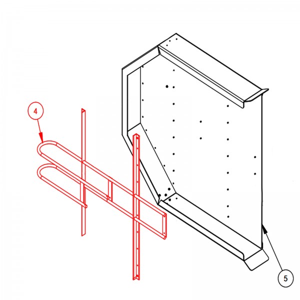 Diamond Products 6020043 36" Guard Mount Weldment