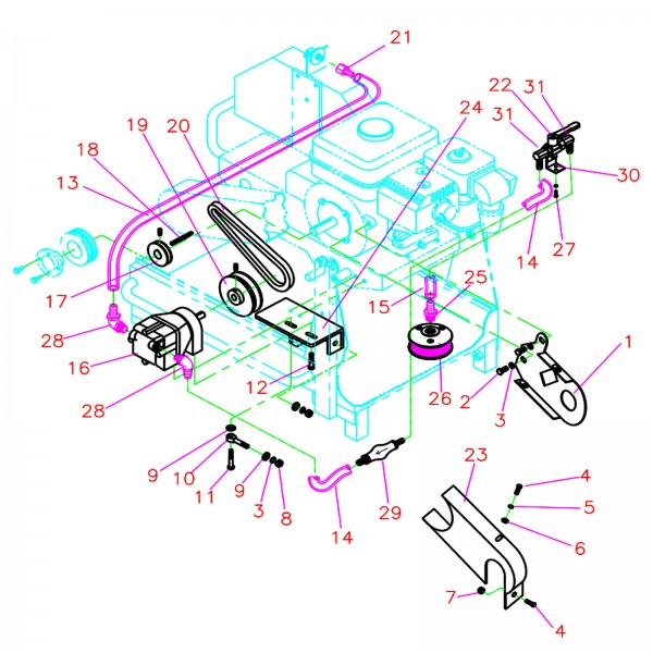 Diamond Products CC555-H Diaphram Water Pump Add-On-Kit, 6030090