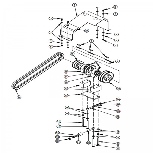 Diamond Products 6030149 Jack Shaft Assembly For Block Saw