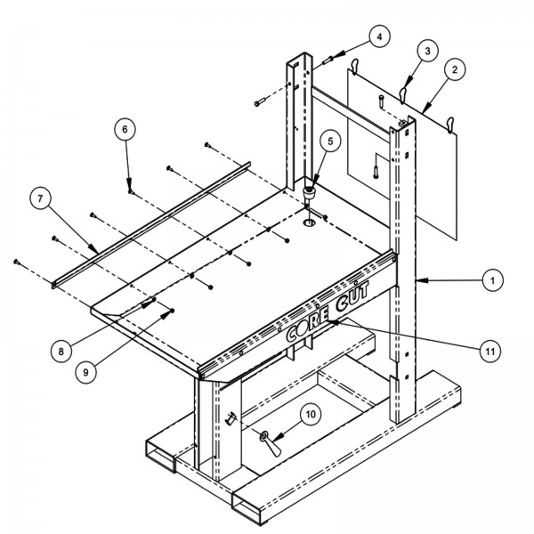 Diamond Products 6030237 Frame Assembly Blk Saw