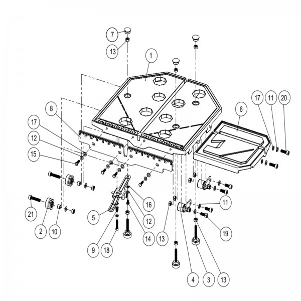 Diamond Products 6043651 Cutting Table Complete