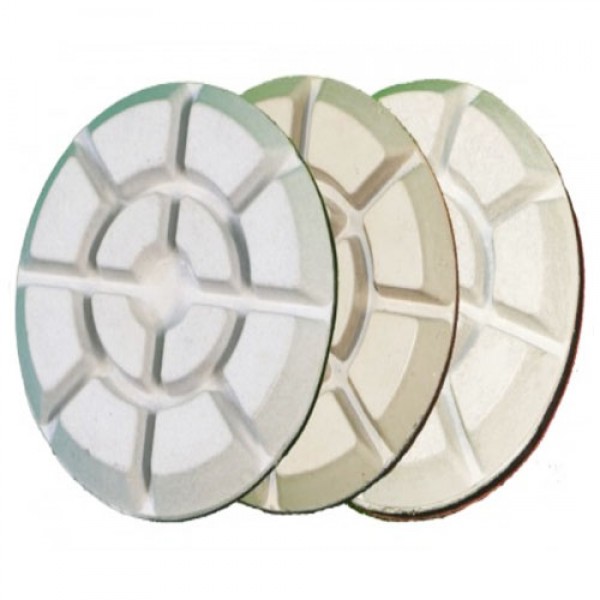 Diamond Products DCP03102 3" Wet Resin Step 2 Premium 3-Step Polishing Pad-Single