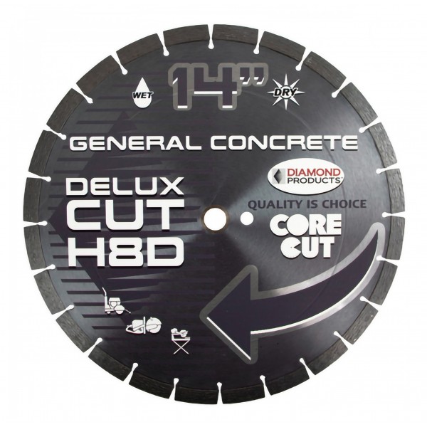 Diamond Products H8D-10Pack Delux-Cut High Speed Diamond Blades For General Concrete