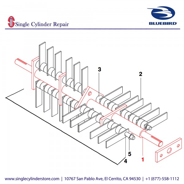 Bluebird 539106641 Shaft 