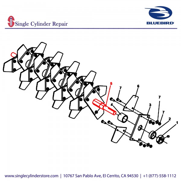 Bluebird 539106650 Delta Shaft 