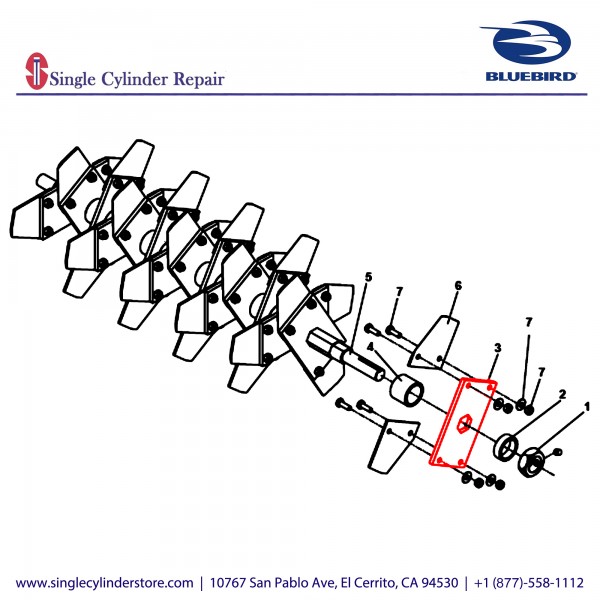 Bluebird 539106651 Blade Mounting Plate