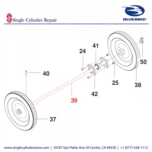 Bluebird 539106663 Rear Axle