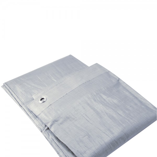 Erickson Manufacturing 57019 20' X 40' HD Silver Tarp with Display Box 14*14 Weave