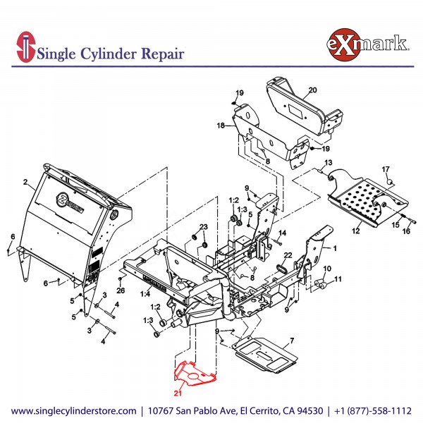 Exmark 126-2567 SHIELD DUST