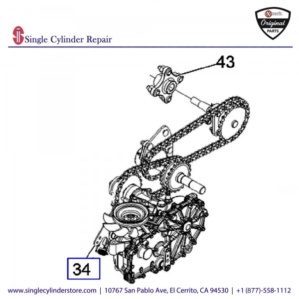 Exmark 135-1050 Transaxle-ZT3100, RT (W/P)