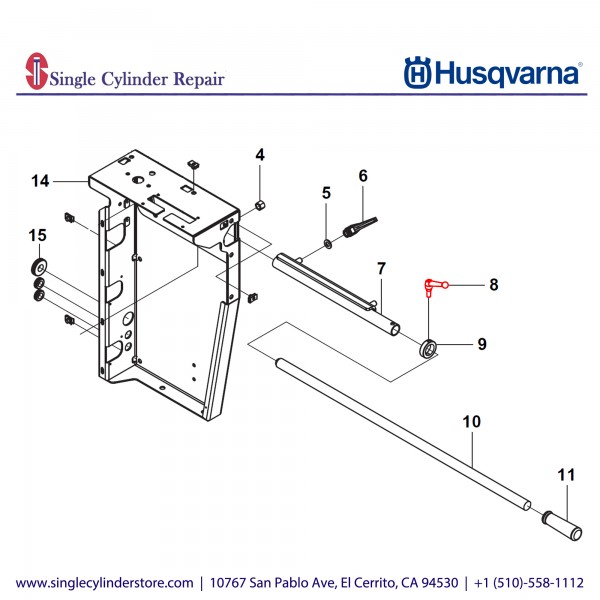 Husqvarna Construction 504861701 LEVER, ADJUSTABLE CLAMPING 