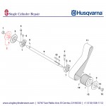 Husqvarna Construction  542167962 COLLAR, OUTER: 4.5 OD w/PIN