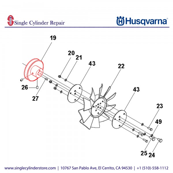 Husqvarna Construction 542176535 Transmission Pulley