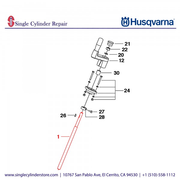 HUSQVARNA Screw.625-8 Acme Thread B/O (542204114)-