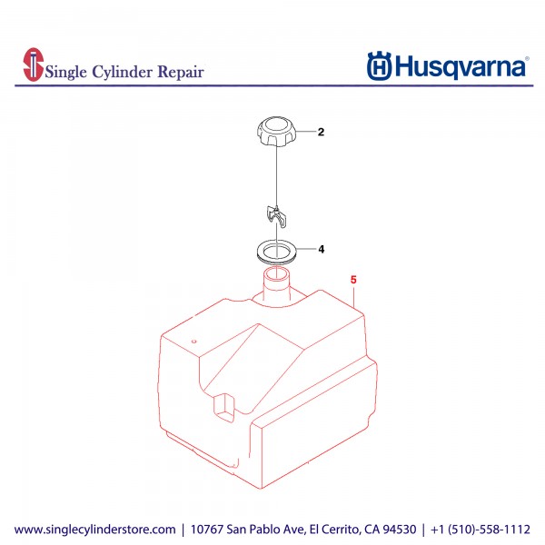 Husqvarna FUEL TANK ASSY-FS3500 EPA PH3 588638401