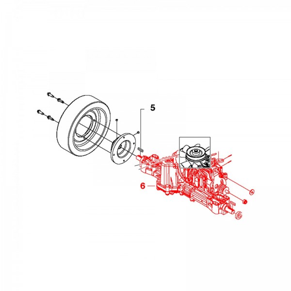 Husqvarna Construction 502069701 TRANSAXLE, MODIFIED 