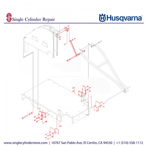 Husqvarna Construction 504558401 Kit, Blade Guard Attach - 42" 