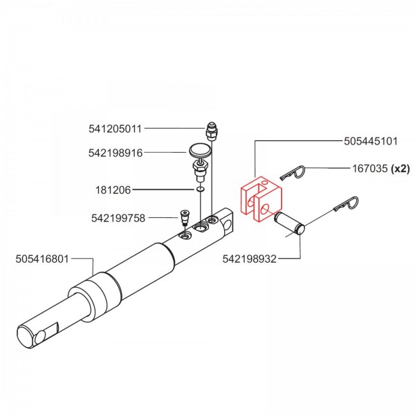 Husqvarna Construction 505445101 Block, Cylinder Monut 