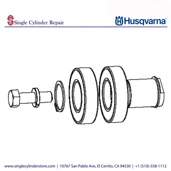 Husqvarna Pulley, blade idler 505484501 