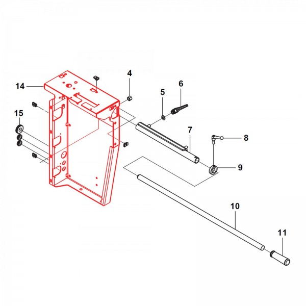 Husqvarna Construction 505566606 Side Panel, Org - RH