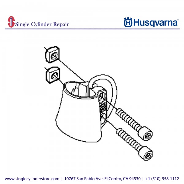 Husqvarna Construction 506302504 Strap bracket, rear handle K 760 