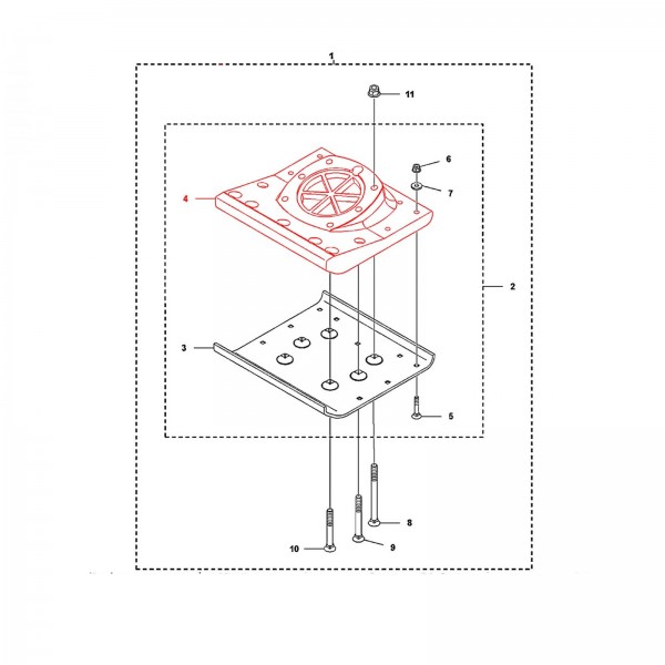 Husqvarna Construction 594452701 FOOTPLATE