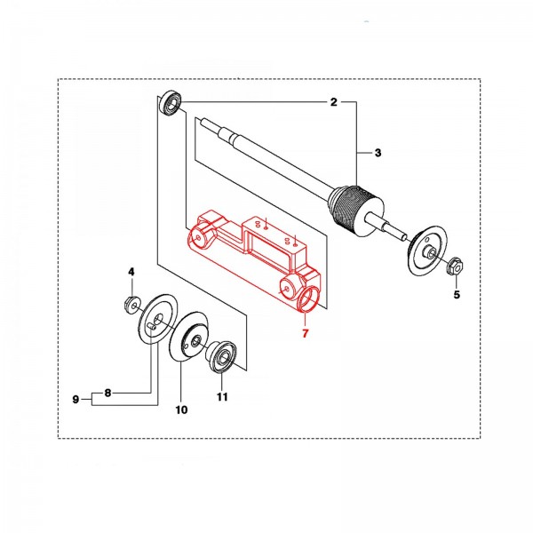 Husqvarna Construction 541207240 BLADESHAFT TUBE MACHINING