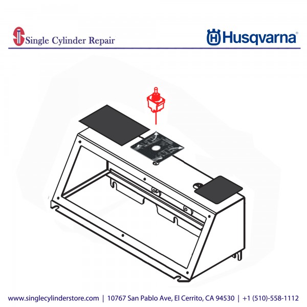 Husqvarna Switch, DPDT, 3 Pos. E-Trac 542182262