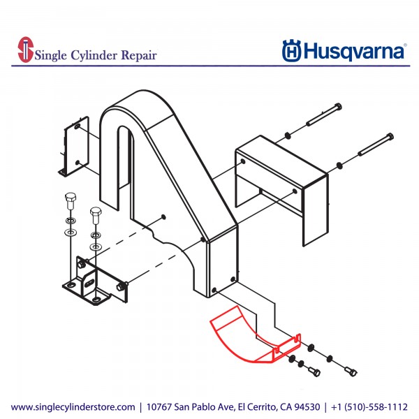 Husqvarna Construction 542199723 Scuff Plate, Belt - FS8400