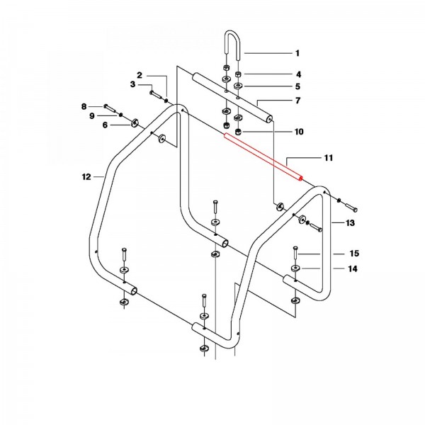 Husqvarna Construction 542202185 BAR, TANK PIVOT, FINISHED