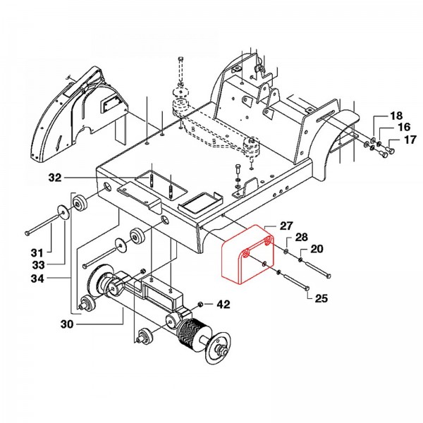 Husqvarna Construction  542202374 Shaft Guard